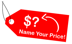 Name Your Price Website Design